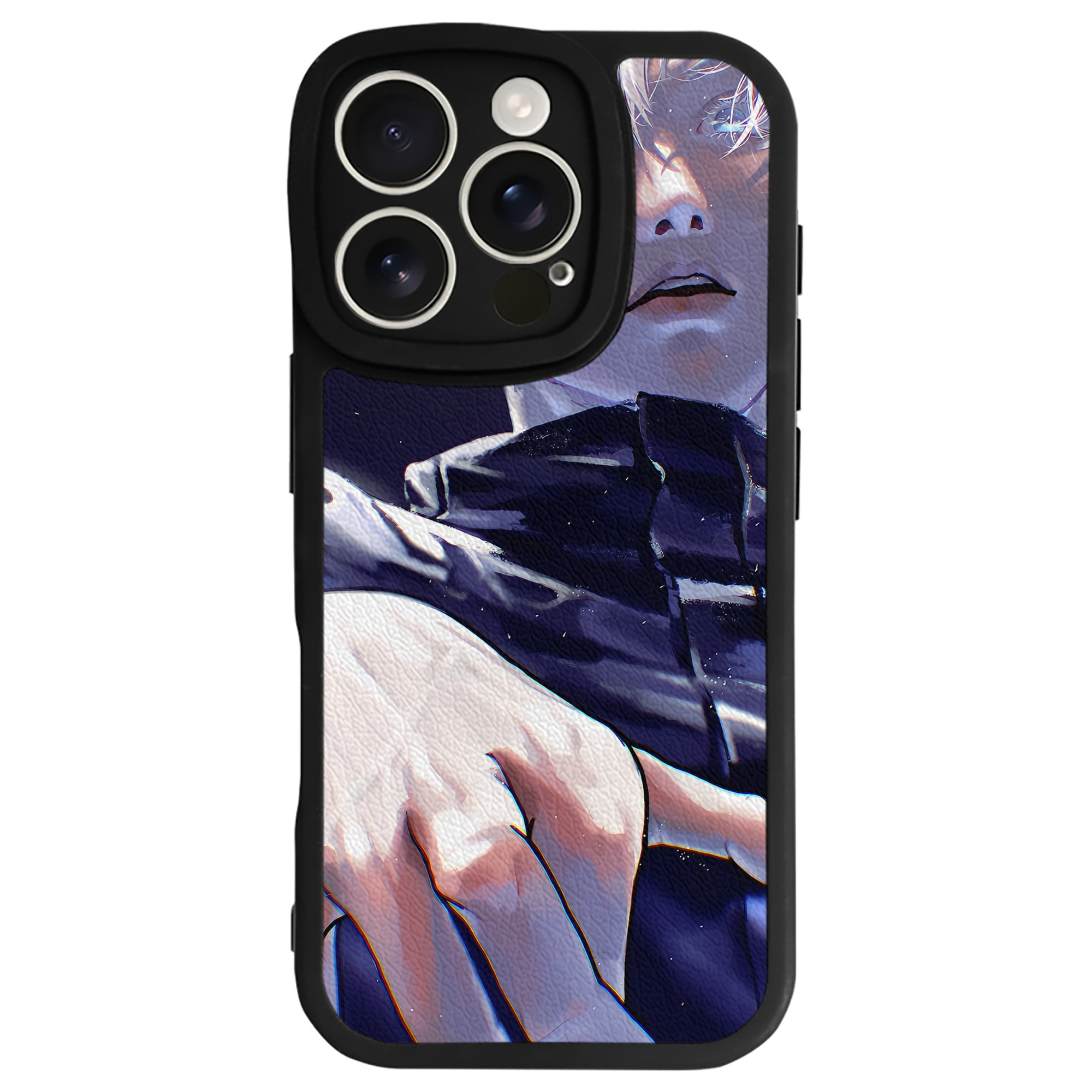 （画像用） 呪術廻戦 Jujutsu Kaisen 【iPhone 16シリーズ対応】シリコンスマホケース（レザー調） 材質：シリコン